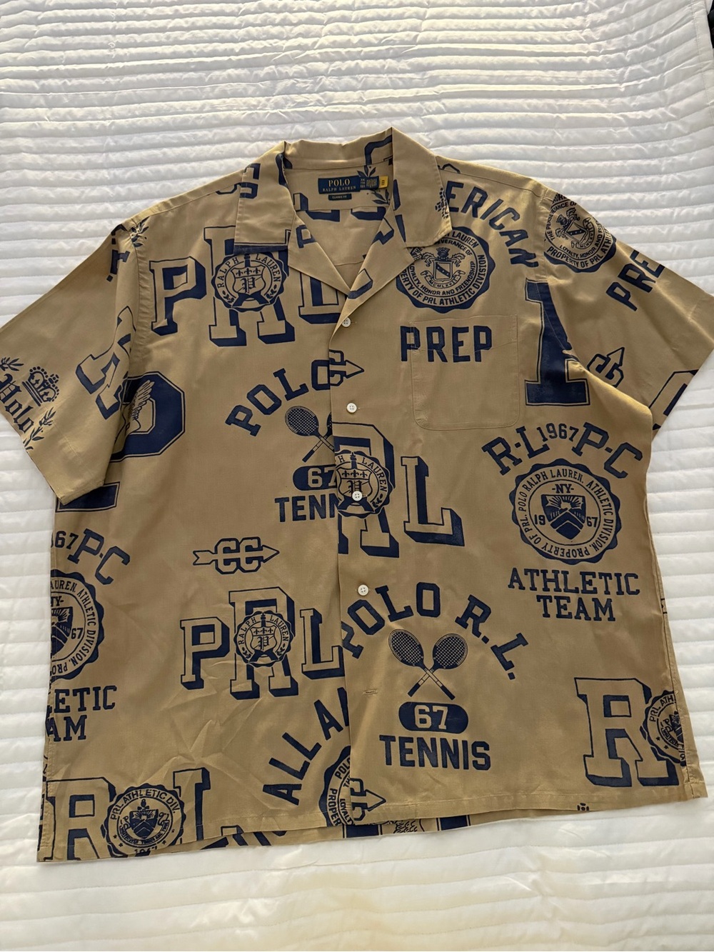 Polo Ralph Lauren Classic Fit Cotton-Linen Camp Shirt